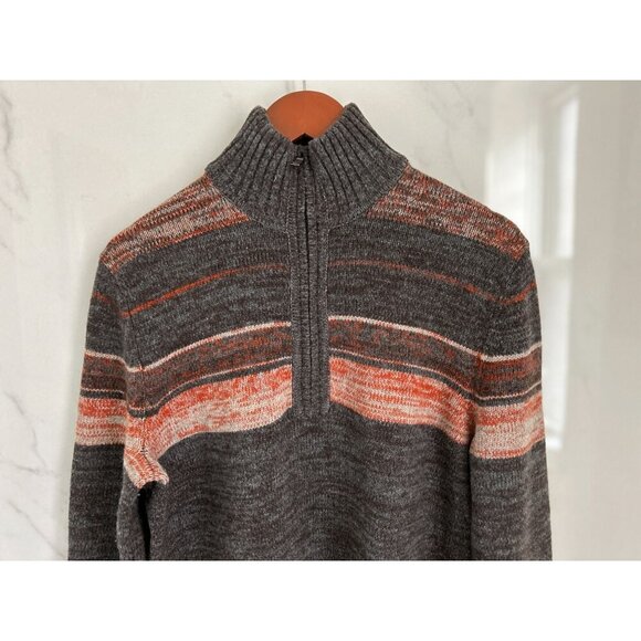 Vintage Y2K Banana Republic Pullover Fair Island 1/4 Zip Extra Fine Merino Wool - Picture 3 of 7